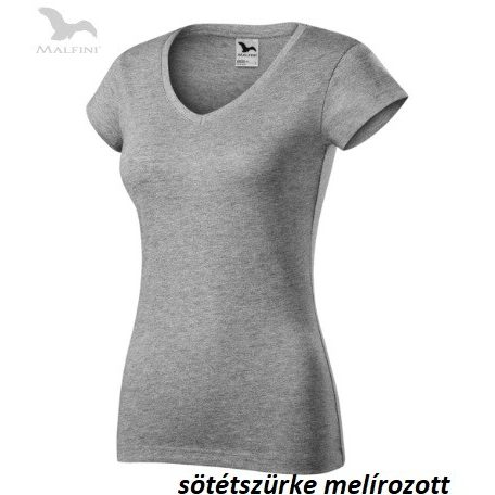 MALFINI FIT V-nyakú női póló