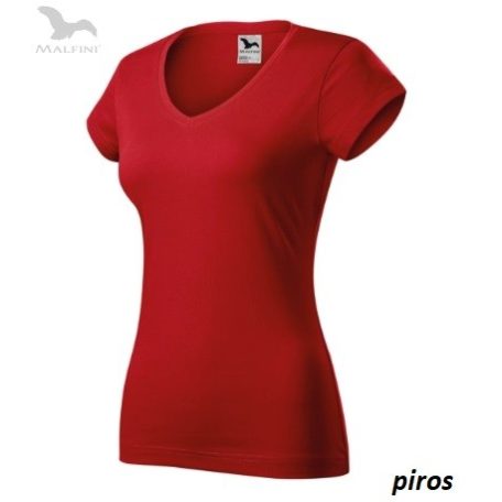MALFINI FIT V-nyakú női póló