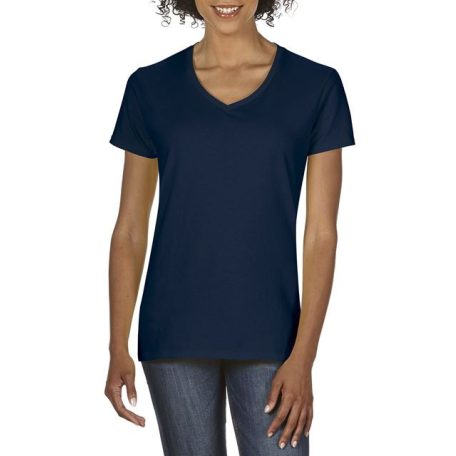 GILDAN PREMIUM pamut női v-nyakú póló