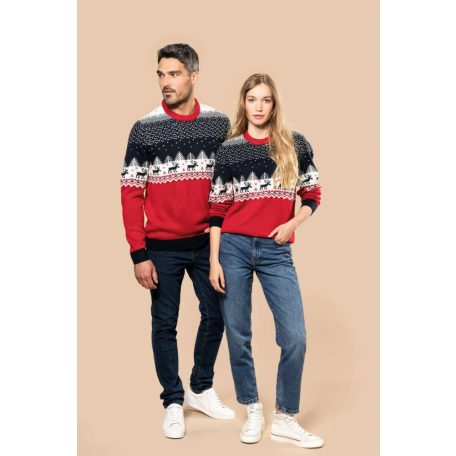 Uniszex karácsonyi pulóver