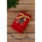 Karácsonyi hímzett törölköző