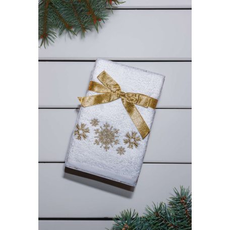 Karácsonyi hímzett törölköző