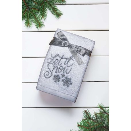 Karácsonyi hímzett törölköző