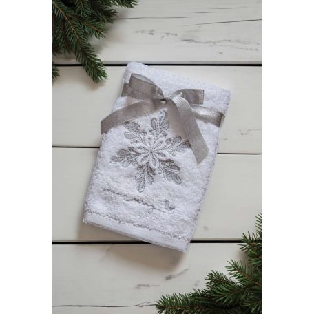 Karácsonyi hímzett törölköző