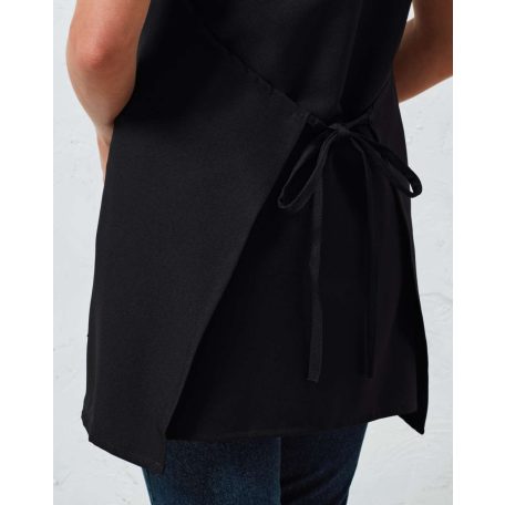 "TULIP" ujjatlan, zsebes, fekete tunika.