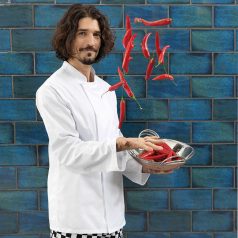 Szakácskabát ‘COOLMAX’ , hosszú ujjú, fehér 