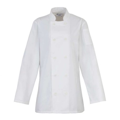 LADIES’ CHEF’S JACKET, női szakácskabát, hosszú ujjú