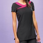 "Ivy" egészségügyi, kozmetikus tunika. Fekete/pink.