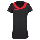 "Ivy" egészségügyi, kozmetikus tunika. Fekete/piros.