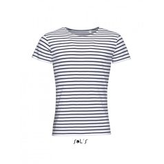   SOL'S csíkos férfi póló. MILES MEN ROUND NECK STRIPED T-SHIRT